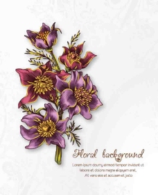 欧式花纹背景欧式花朵壁纸背景设计