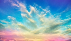 五彩斑斓 彩色 天空图片