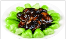 香菇油菜清炒蒜茸图片