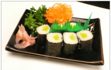 黄咸菜寿司卷图片