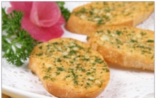 法式蒜茸焗面包图片