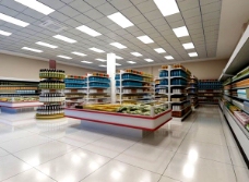 商品超市3d模型