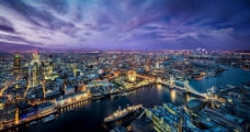 city英国伦敦桥夜景图片