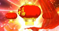 中国美景中国美红绸灯笼高清背景视频