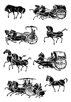 中华文化古代马车图片素材