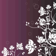 深紫花纹背景源文件