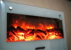 木柴欧式壁炉图片