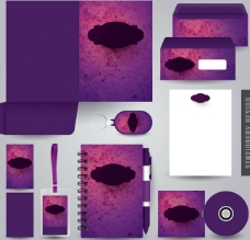 紫色笔记本VI设计