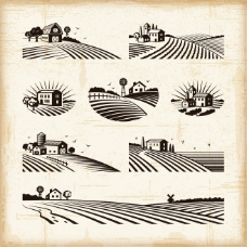 图片素材农场标签图形素材图片