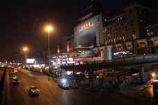 北京夜景北京西客站夜景