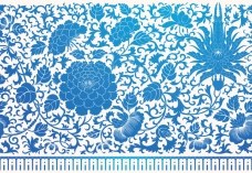中国风传统古典花纹背景矢量素材