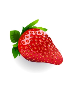绿色蔬菜草莓矢量素材图片