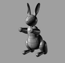 小兔子玩具3d模型