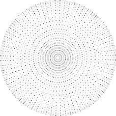 圆形形图案黑点组成的圆形证书纹理图案