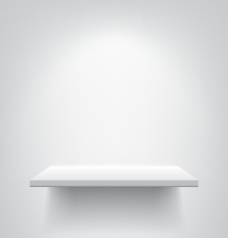 灯光白色展示台空白模板