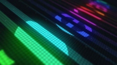 视频模板音频均衡器霓虹效果演绎模板