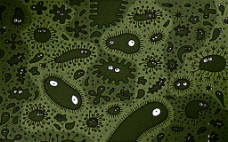 绿色细菌背景