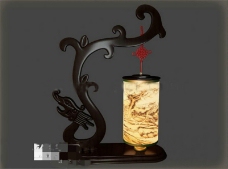 中式台灯--腾龙3D模型素材
