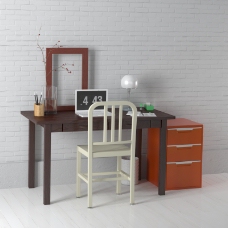 书桌柜子3D模型素材
