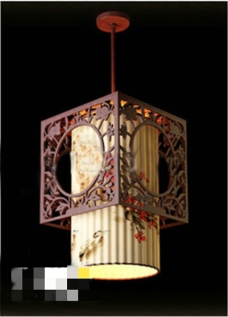 中式吊灯展示3D模型素材
