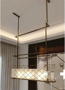 现代时尚餐厅吊灯3D模型素材