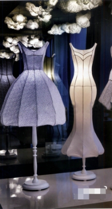 裙子造型台灯3D模型素材