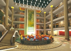 酒店大厅设计图