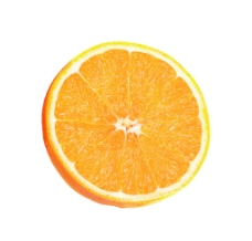 切开的香橙图片