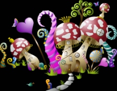 蘑菇城堡图片