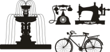 喷泉设计自行车电话缝纫机图片