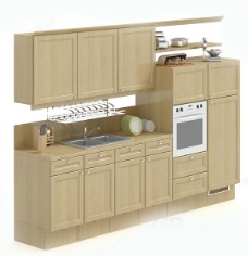 3d整体厨房模型