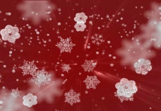 圣诞雪花背景标清动态背景视频素材