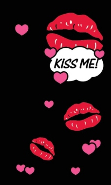 KISS 唇印图片