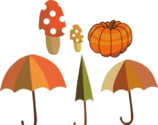 卡通雨伞 蘑菇图片
