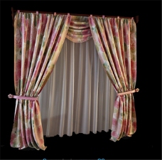 花式窗帘素材3Ｄ模型素材