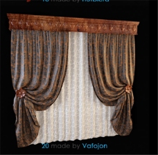 窗帘设计3Ｄ模型素材