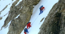 攀登雪山 登山 高清视频素材