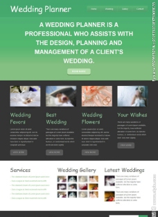 简单大气婚庆网站模板图片
