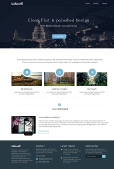美国白宫建筑网站模板图片