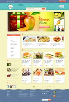 美食订餐网站模板图片