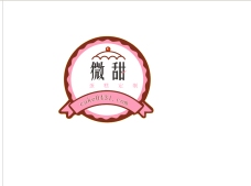 卡通花纹蛋糕logo商标