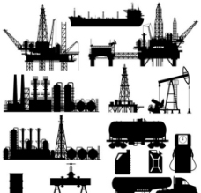 工业制造能源化工石油制造行业矢量素材图片