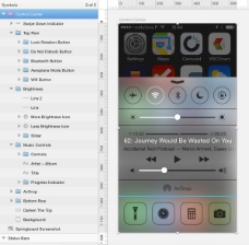 iOS 8的用户界面工具包的草图UI设计