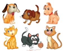 宠物狗卡通动物图片