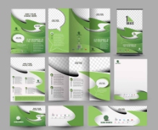 企业画册绿色流感宣传册图片