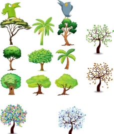 各种树 创意 树木图片