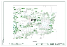 翠竹园绿化平面图CAD图纸