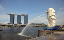 新加坡 滨海湾 一角图片