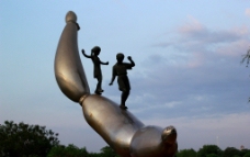 南湖雕像图片